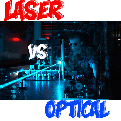 Example of Optical vs Laser Mouse - Logo